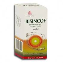 BISINCOF JBE 60/10 MG/10 ML C/120 ML, AMBROXOL, LORATADINE