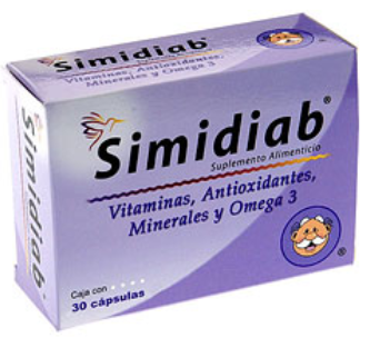 SIMIDIAB 30 CAPS MULTIVITAMINS P / DIABETIC (FEED SUPPLEMENT)